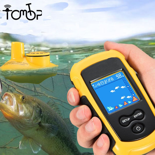 ZK20 Wireless Cable Fish Detector Alarm  Portable Sonar Finders Fishing lure Echo Sounder Lake Sea Fishing