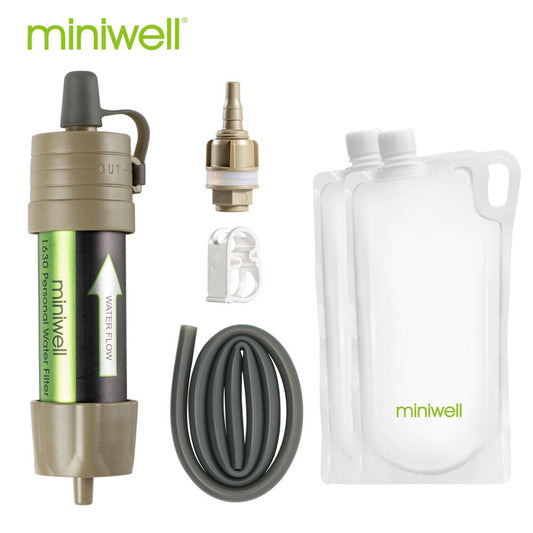 miniwell L630 Portable Outdoor Water Filter with Bag for Camping ,Hiking